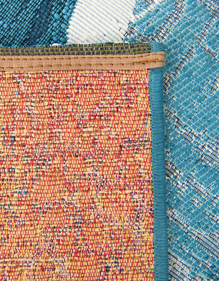 Detail image of  10' x 10'  Washable Modern Indoor / Outdoor Square Rug