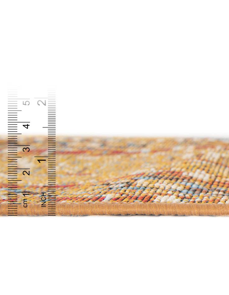 Detail image of  2' 7 x 12'  Washable Traditional Indoor / Outdoor Runner Rug