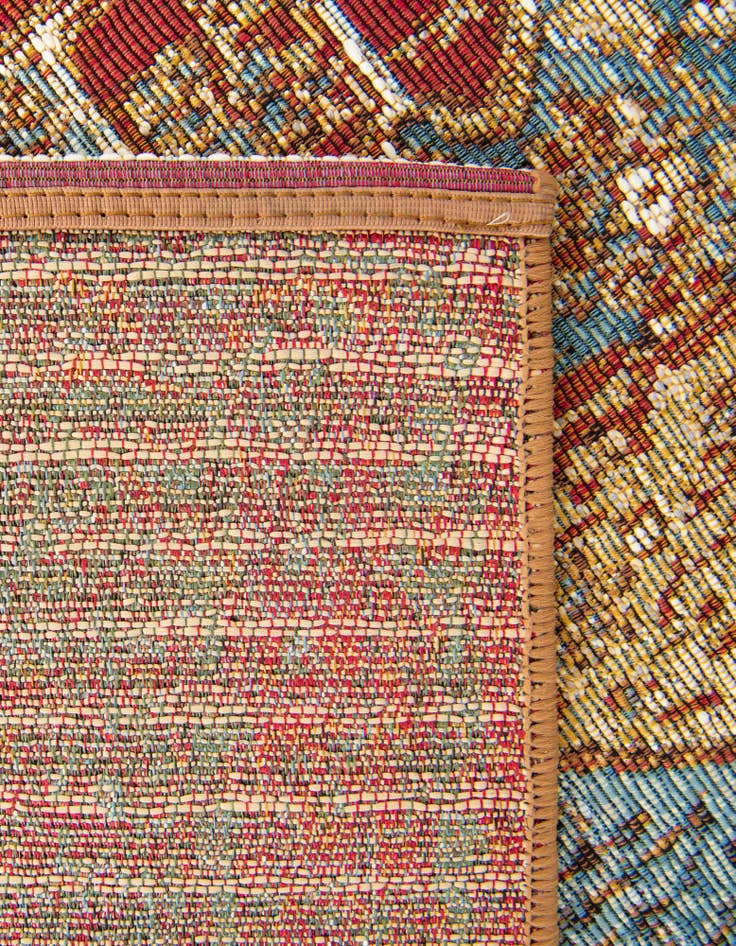 Detail image of  2' 7 x 12'  Washable Traditional Indoor / Outdoor Runner Rug