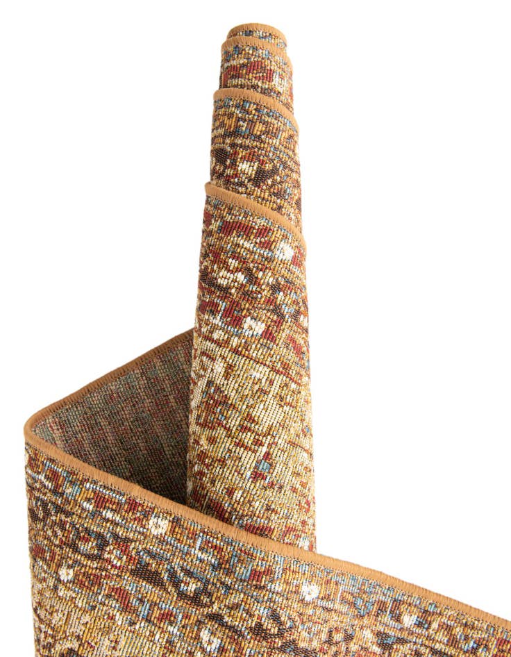 Detail image of  2' 7 x 12'  Washable Traditional Indoor / Outdoor Runner Rug