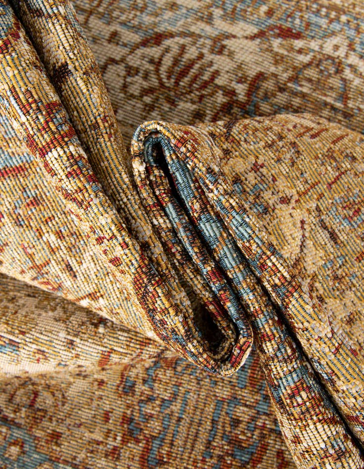 Detail image of  10' x 10'  Washable Traditional Indoor / Outdoor Square Rug