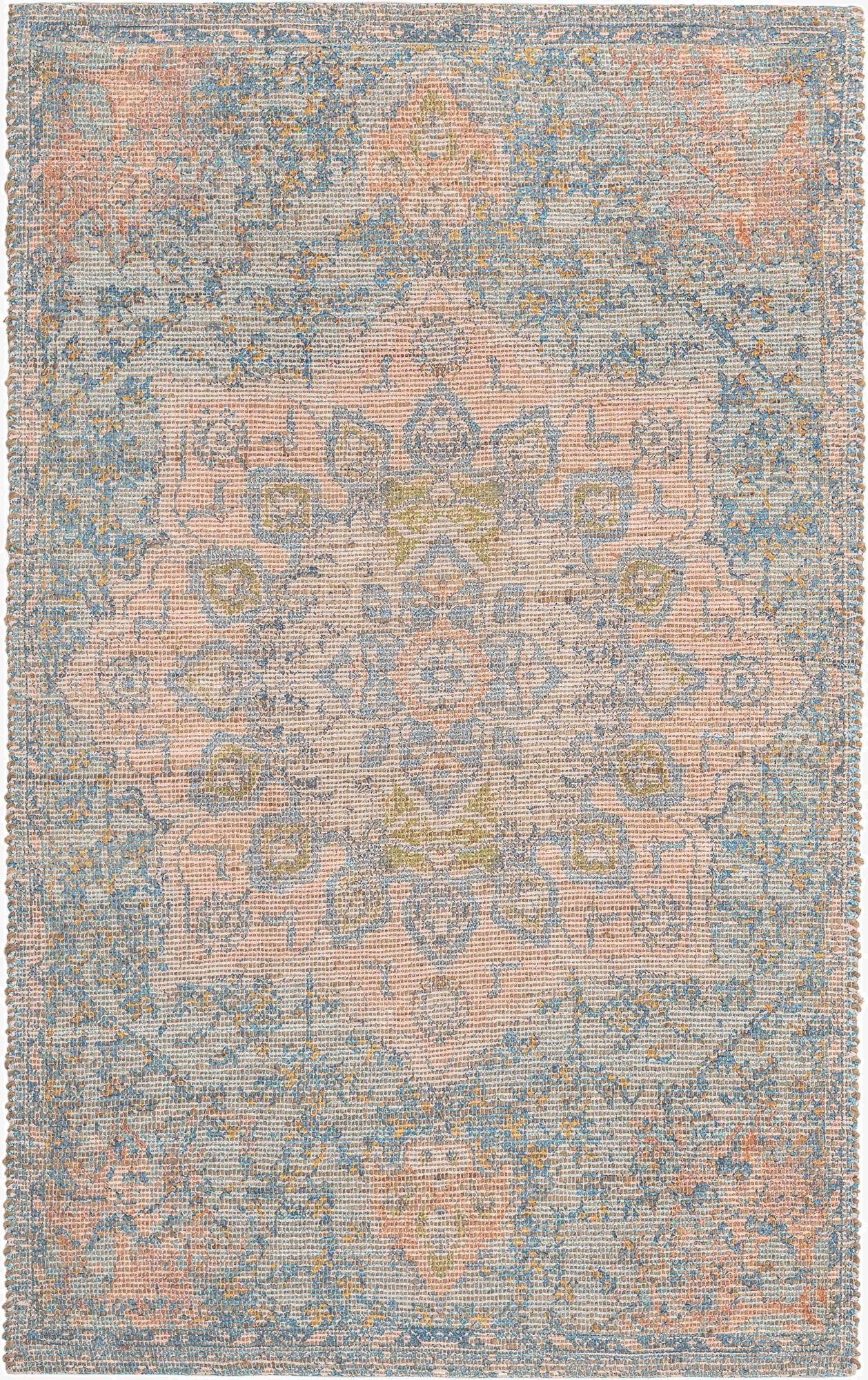  6' 1 x 9'  Hand Woven Chenille Jute Rug