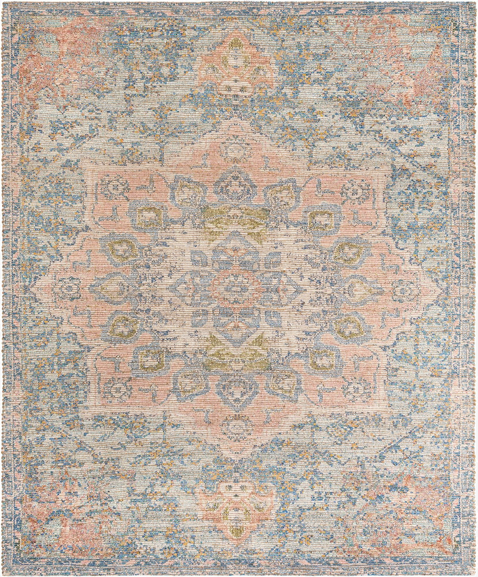  7' 10 x 10'  Hand Woven Chenille Jute Rug