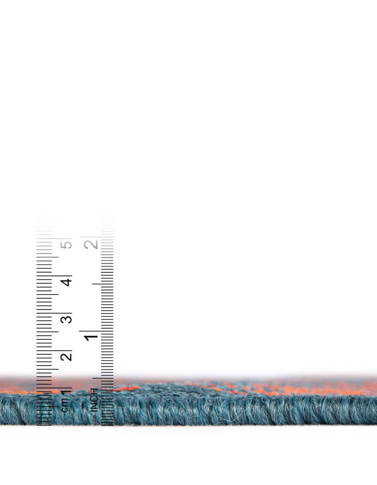 Detail image of  7' 10 x 7' 10  Washable Lattice Indoor / Outdoor Square Rug