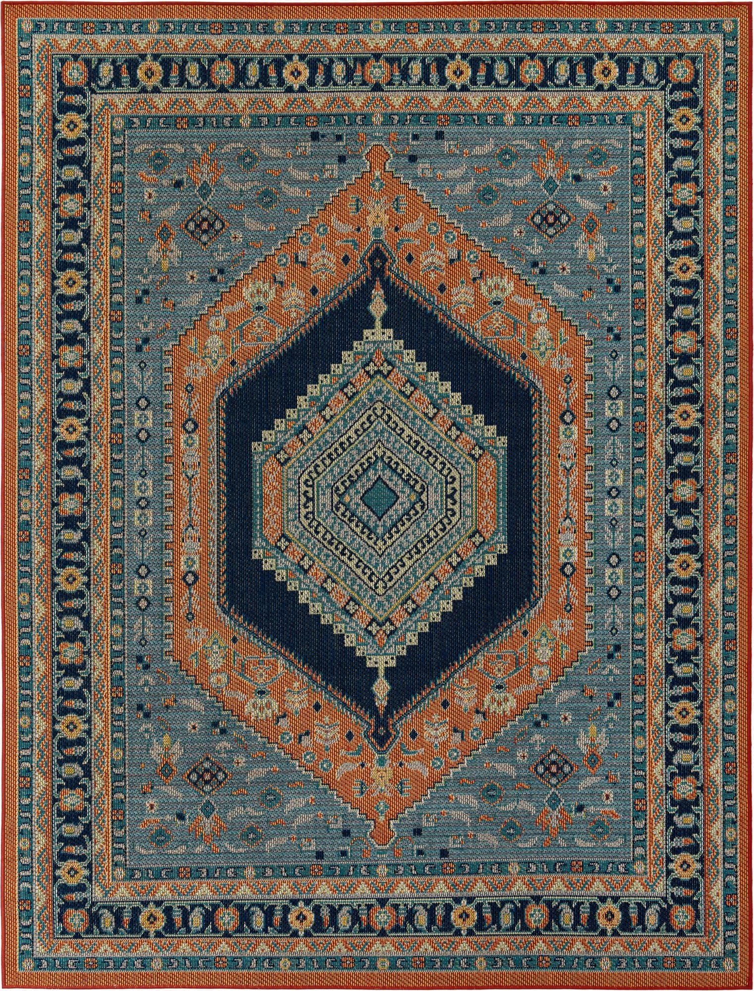  7' 10 x 10'  Washable Baja Indoor / Outdoor Rug