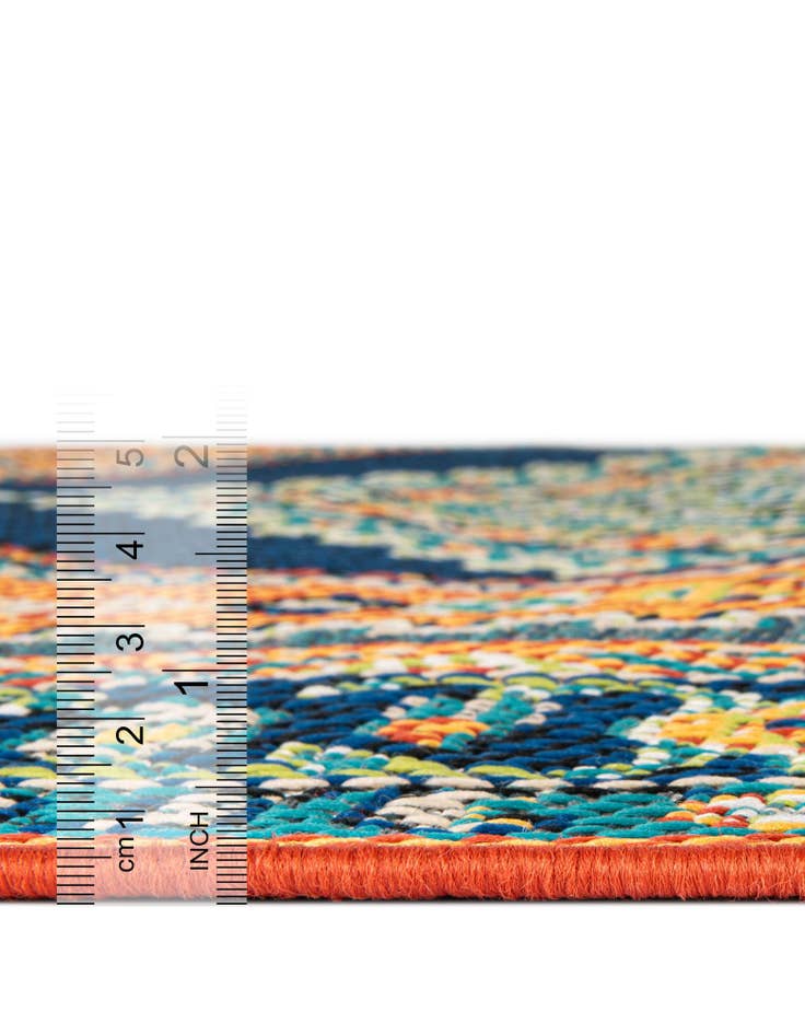 Detail image of  10' x 10'  Washable Baja Indoor / Outdoor Square Rug