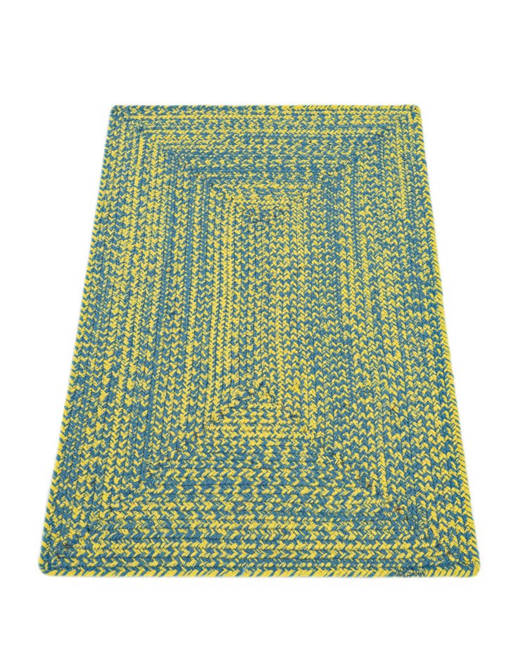 Detail image of  2' x 3'  Hand Braided Chindi Cotton Rug