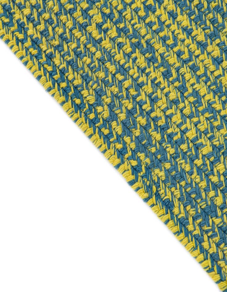 Detail image of  2' x 3'  Hand Braided Chindi Cotton Rug