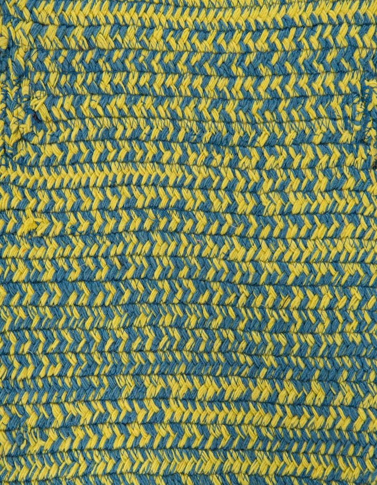 Detail image of  2' x 3'  Hand Braided Chindi Cotton Rug