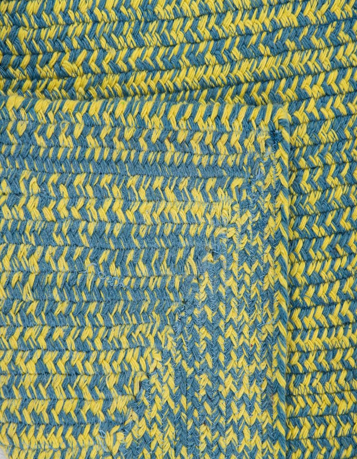 Detail image of  2' x 3'  Hand Braided Chindi Cotton Rug