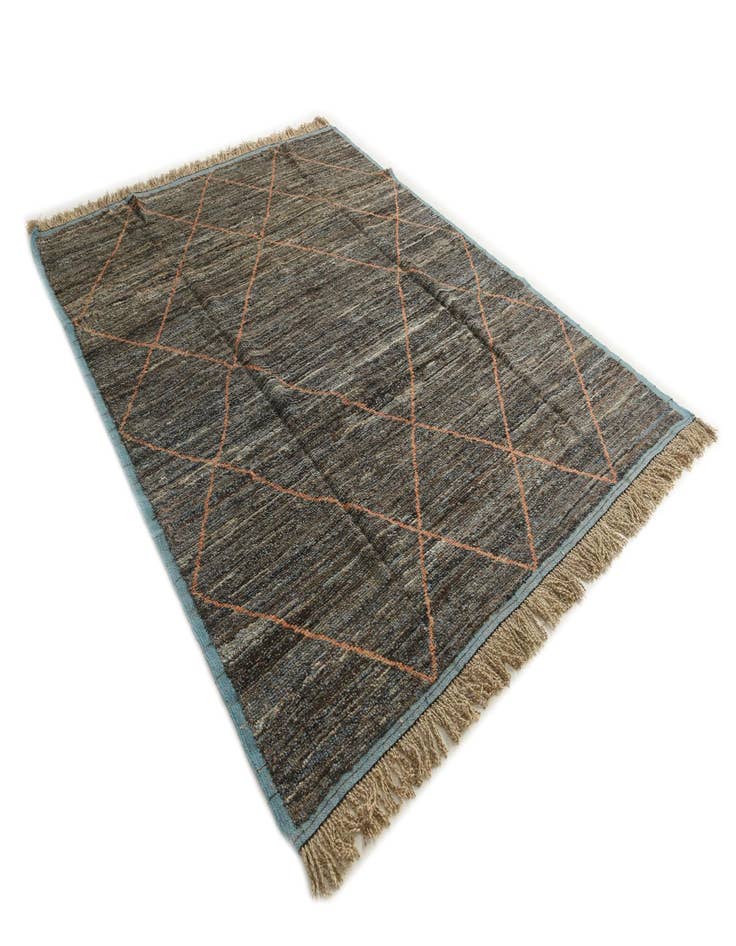 Detail image of  8' x 10' 4  Hand Knotted Moroccan Wool Rug