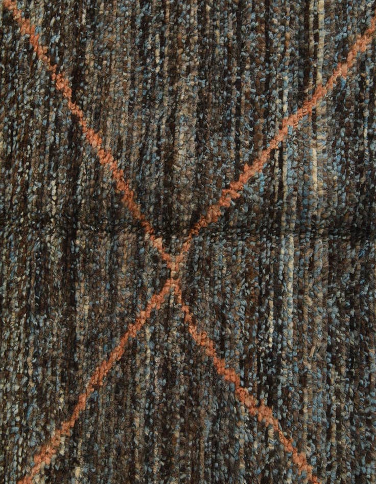 Detail image of  8' x 10' 4  Hand Knotted Moroccan Wool Rug