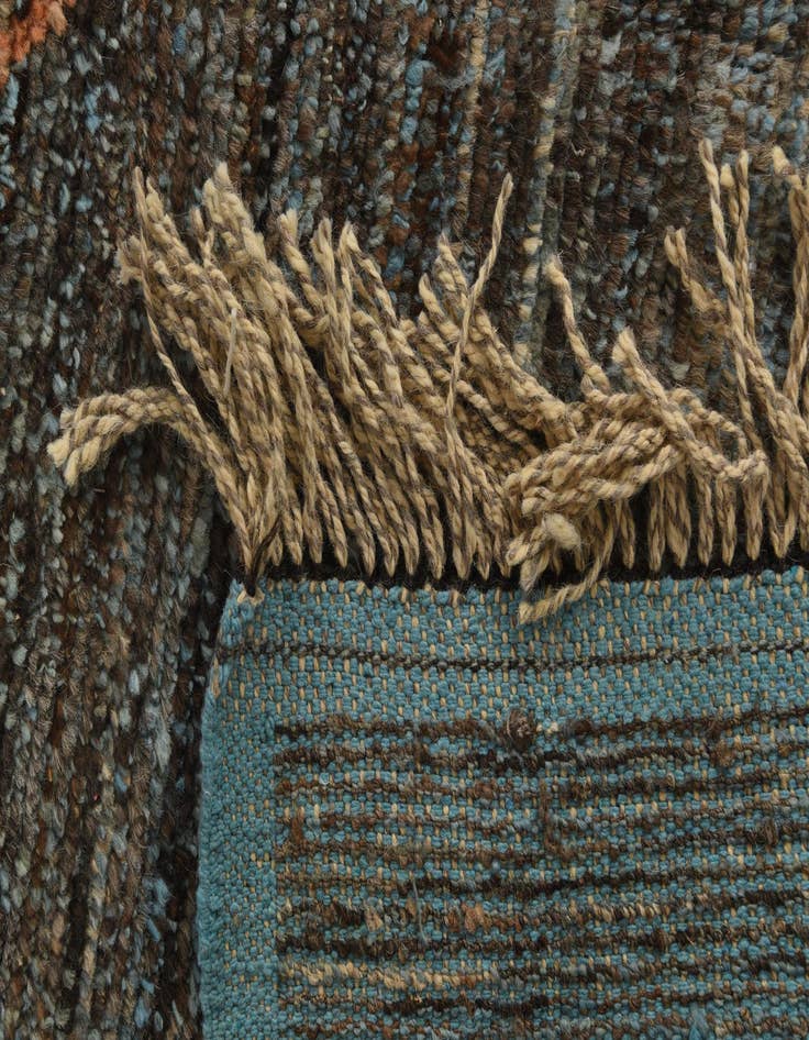 Detail image of  8' x 10' 4  Hand Knotted Moroccan Wool Rug