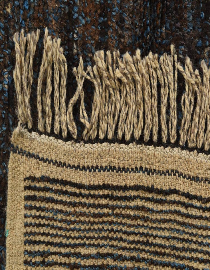 Detail image of  5' 5 x 8' 2  Hand Knotted Moroccan Wool Rug