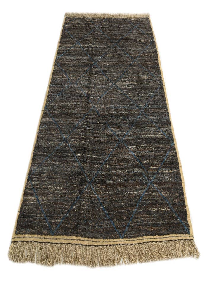 Detail image of  6' 2 x 9' 3  Hand Knotted Moroccan Wool Rug