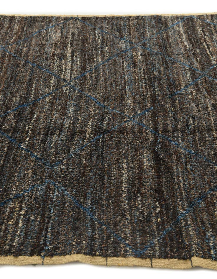 Detail image of  6' 2 x 9' 3  Hand Knotted Moroccan Wool Rug