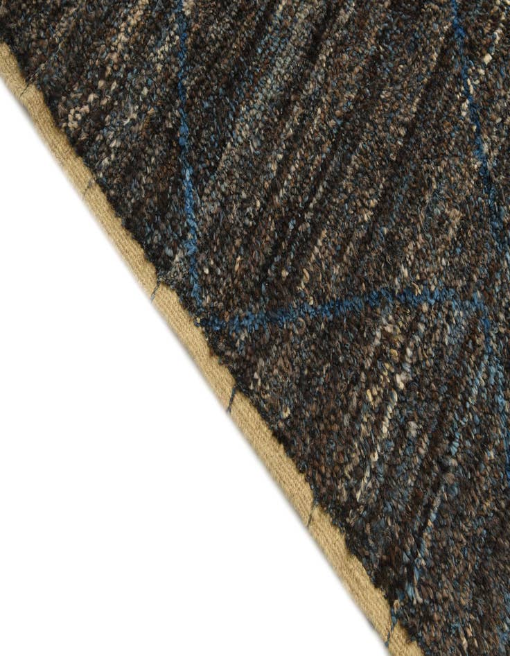 Detail image of  6' 2 x 9' 3  Hand Knotted Moroccan Wool Rug