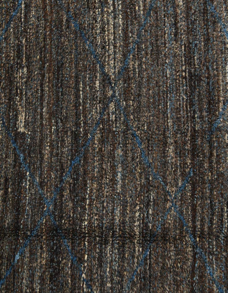 Detail image of  6' 2 x 9' 3  Hand Knotted Moroccan Wool Rug