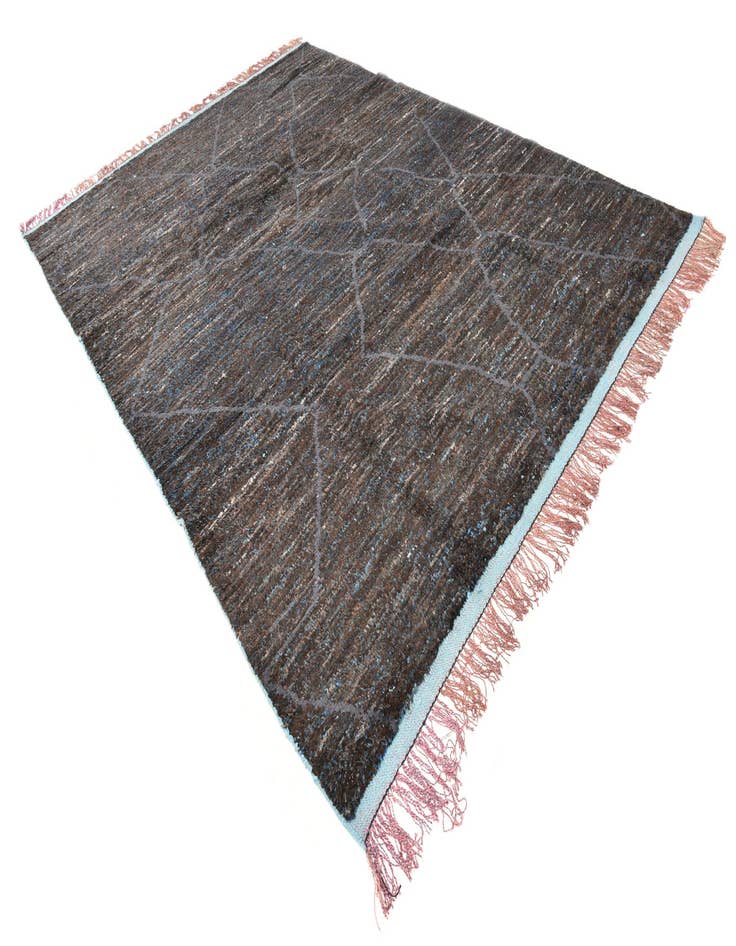 Detail image of  8' 11 x 12' 6  Hand Knotted Moroccan Wool Rug