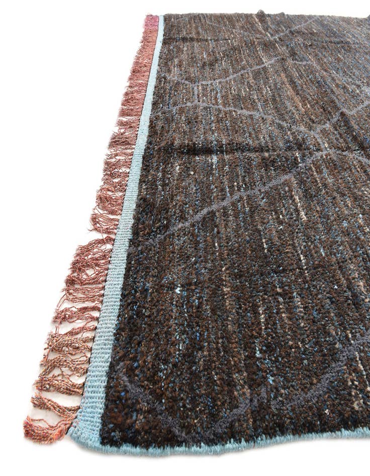 Detail image of  8' 11 x 12' 6  Hand Knotted Moroccan Wool Rug