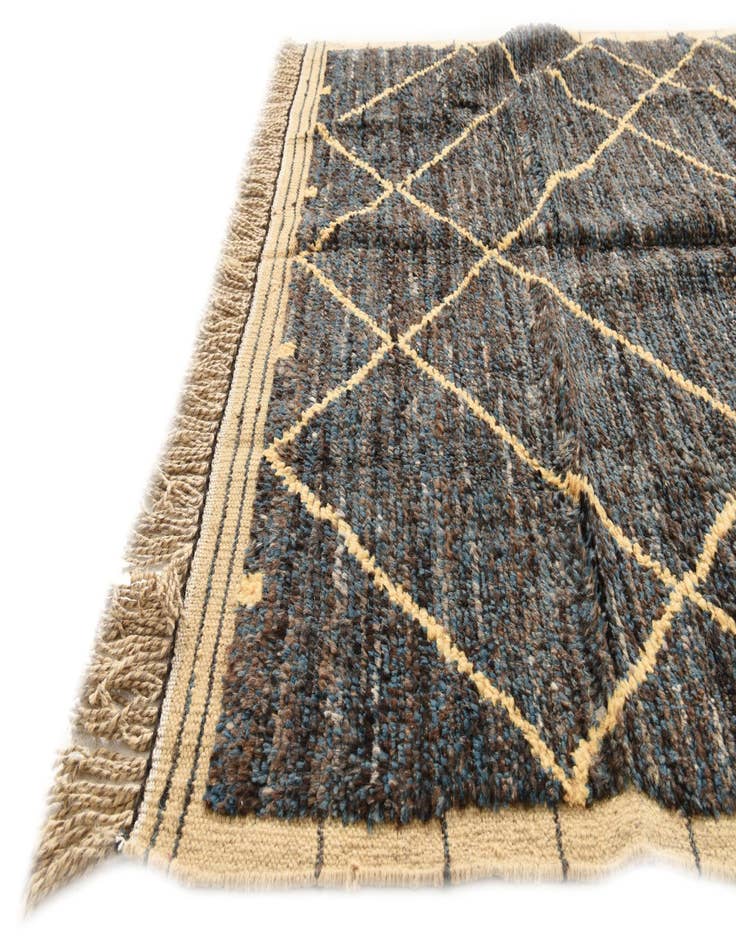 Detail image of  5' x 8' 3  Hand Knotted Moroccan Wool Rug