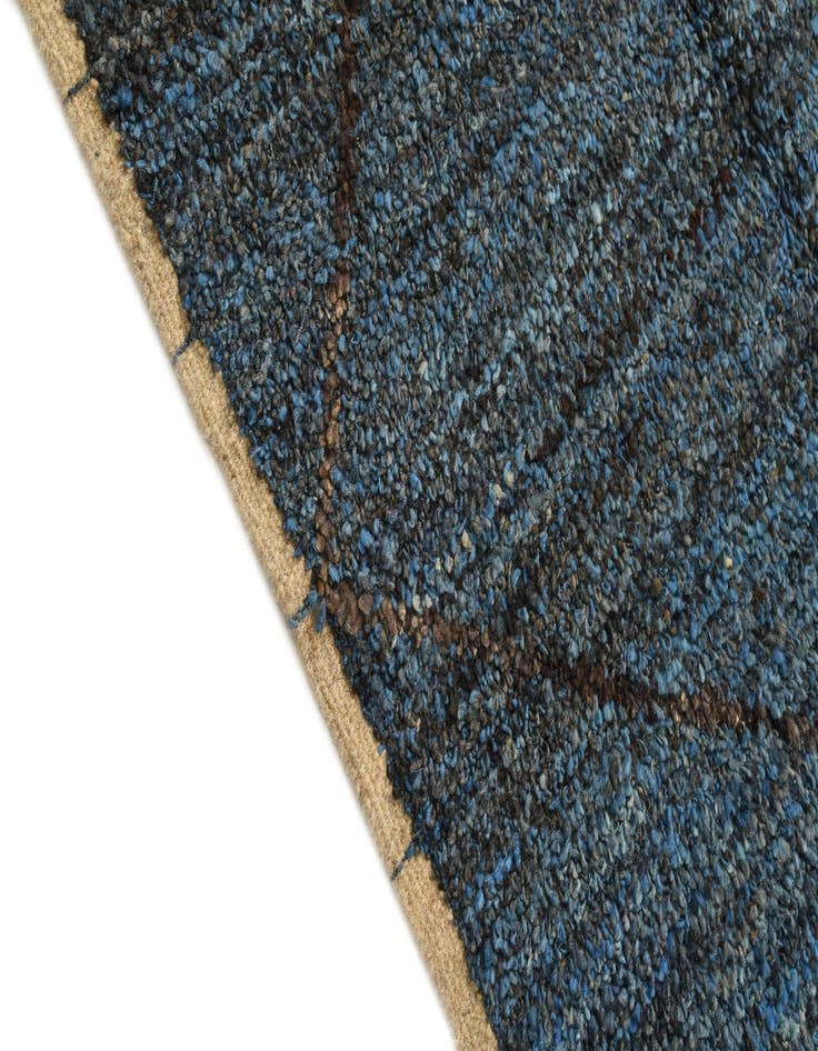 Detail image of  6' 4 x 9' 3  Hand Knotted Moroccan Wool Rug