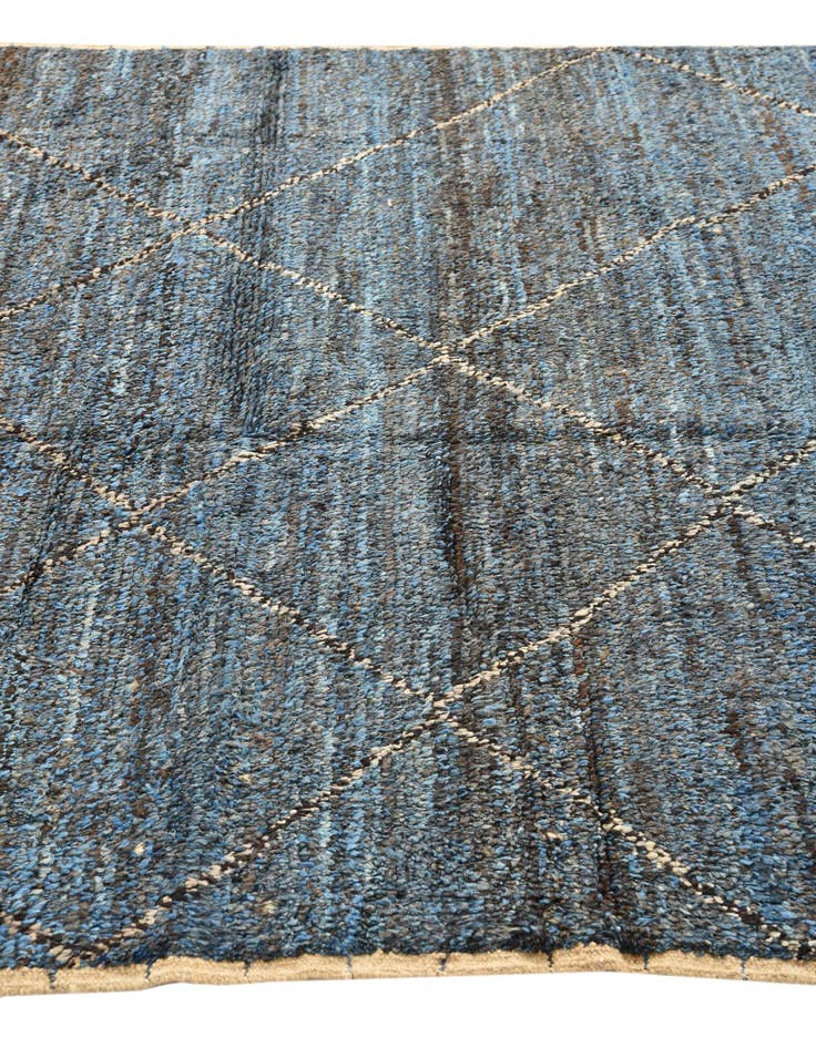 Detail image of  6' 4 x 9' 6  Hand Knotted Moroccan Wool Rug