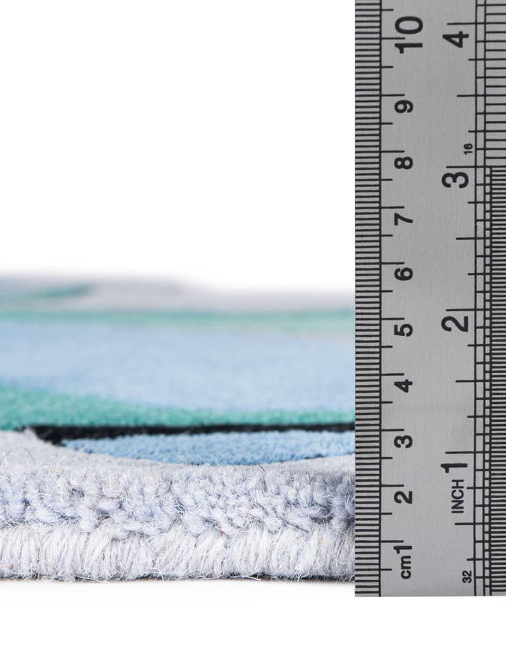 Detail image of  5' 1 x 5' 1 Playtime Kids Wool Freeform Rug