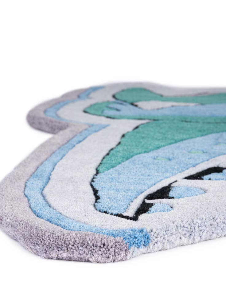 Detail image of  5' 1 x 5' 1 Playtime Kids Wool Freeform Rug