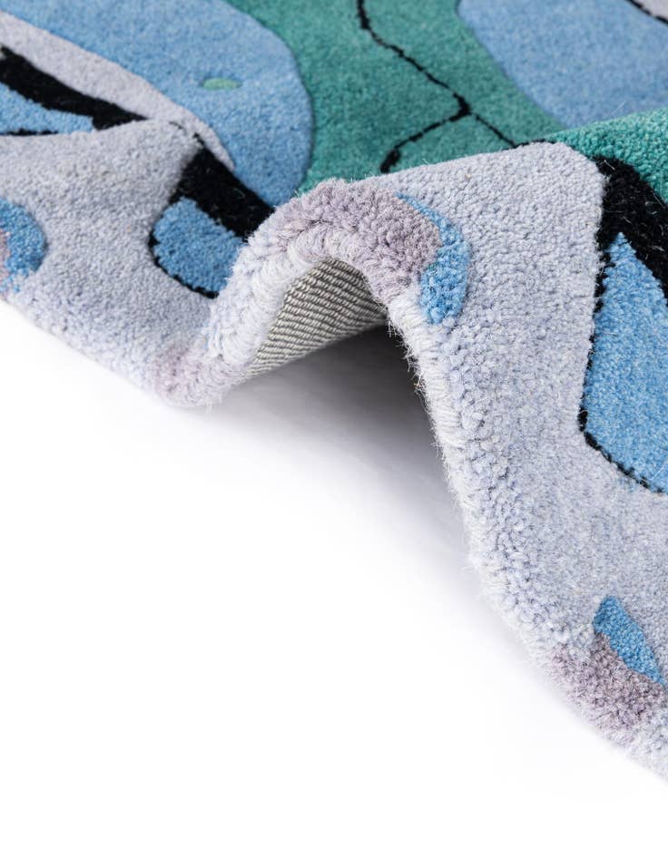 Detail image of  5' 1 x 5' 1 Playtime Kids Wool Freeform Rug