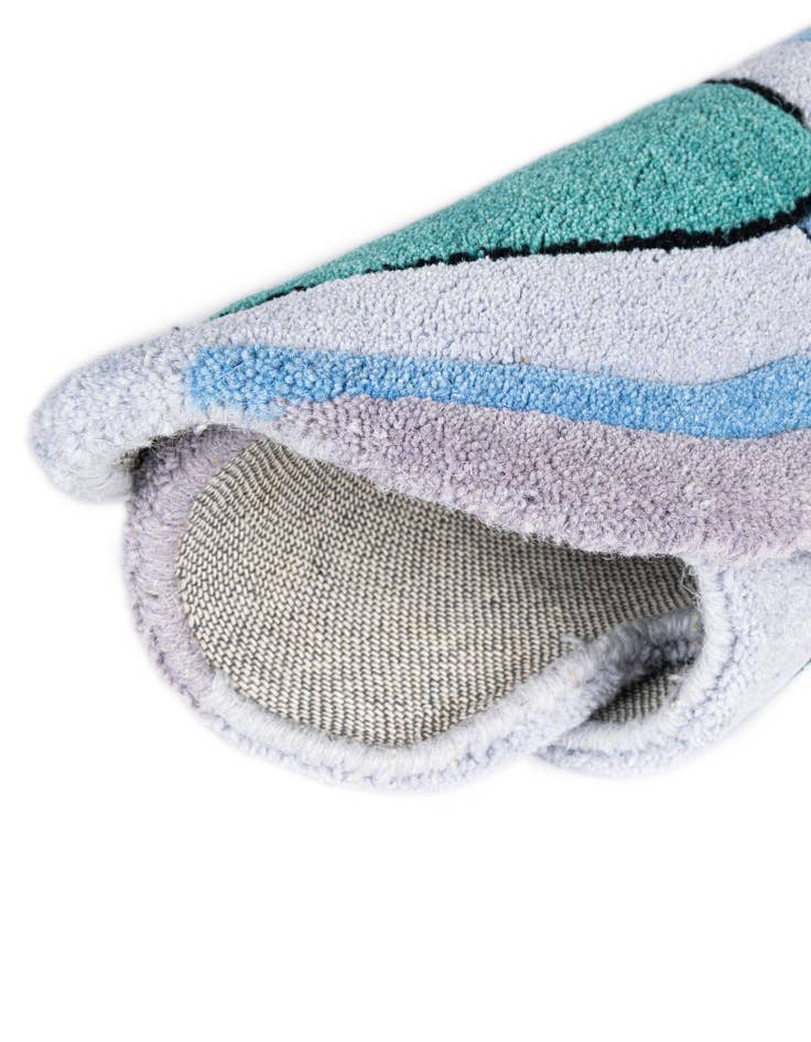 Detail image of  5' 1 x 5' 1 Playtime Kids Wool Freeform Rug