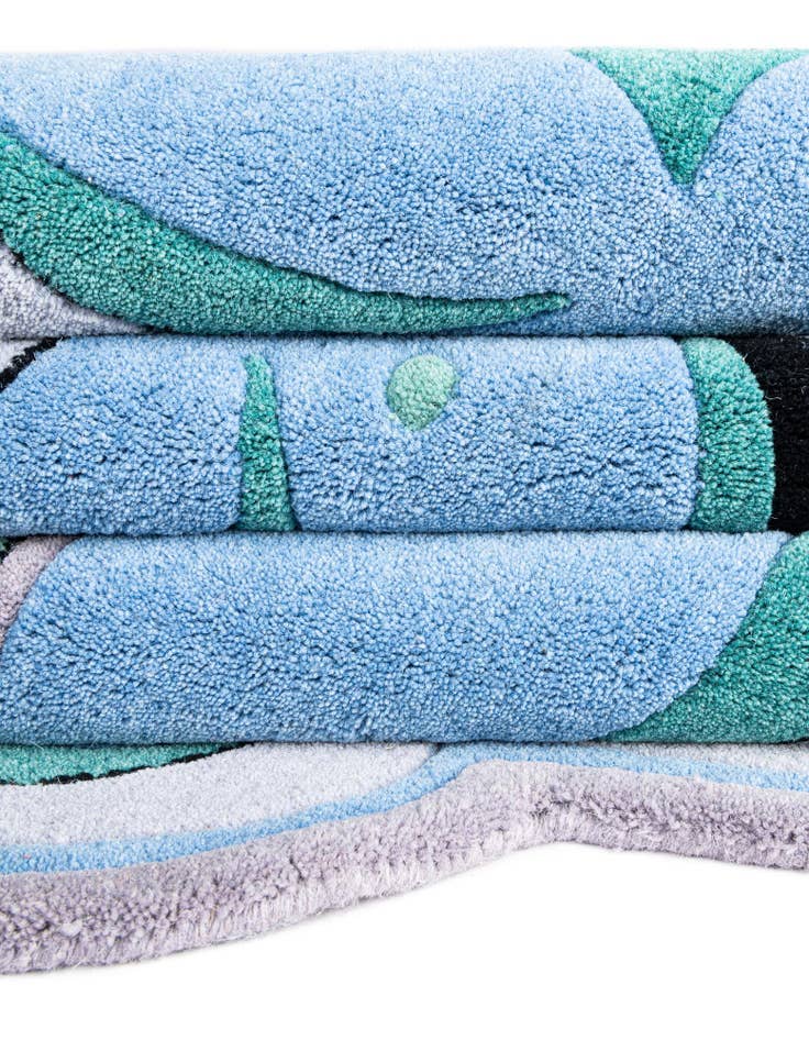 Detail image of  5' 1 x 5' 1 Playtime Kids Wool Freeform Rug