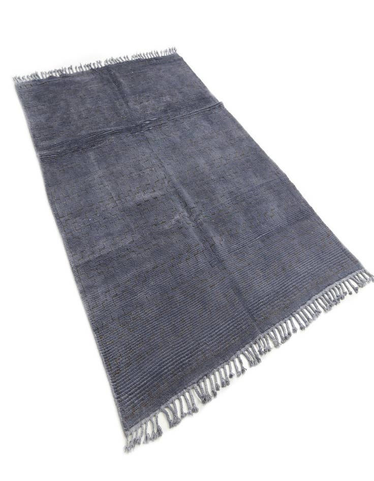 Detail image of  5' 5 x 7' 9  Hand Knotted Moroccan Wool Rug