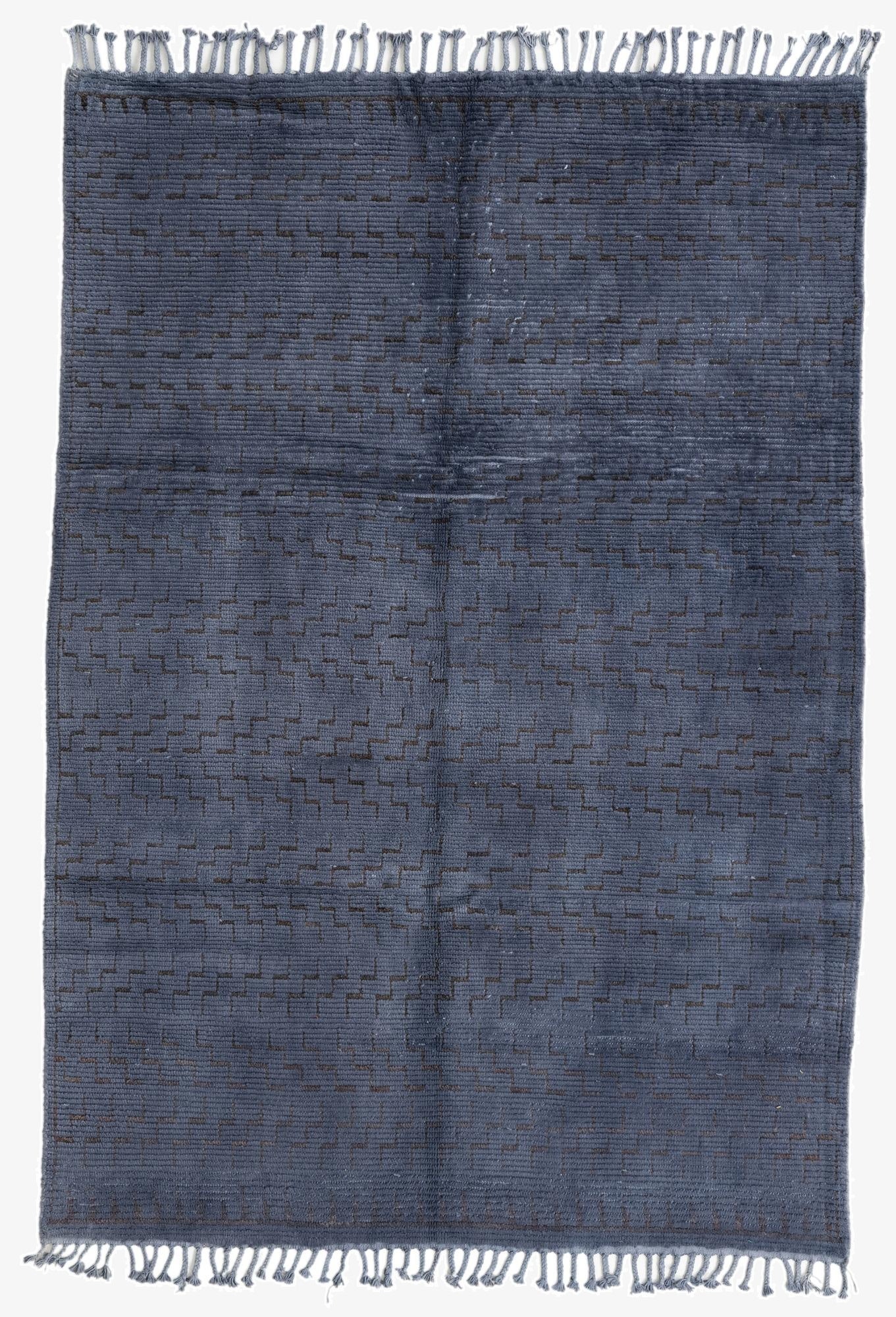  5' 5 x 7' 9  Hand Knotted Moroccan Wool Rug