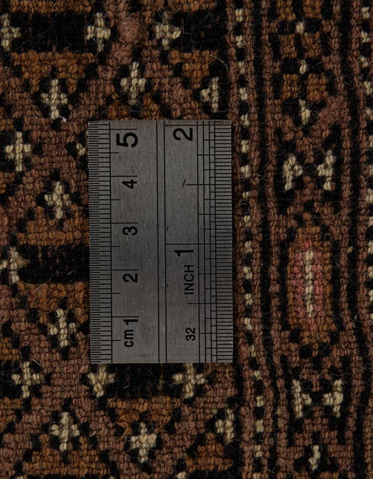 Detail image of  4' 4 x 6' 2  Hand Knotted Bokhara Wool Rug