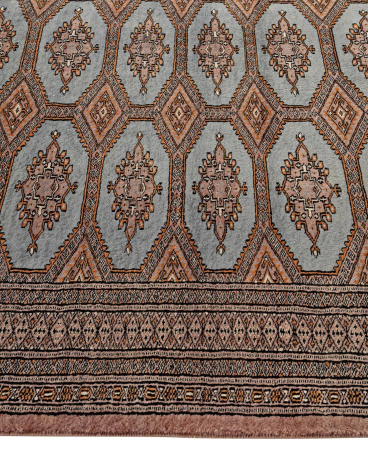 Detail image of  4' 2 x 5' 9  Hand Knotted Bokhara Wool Rug