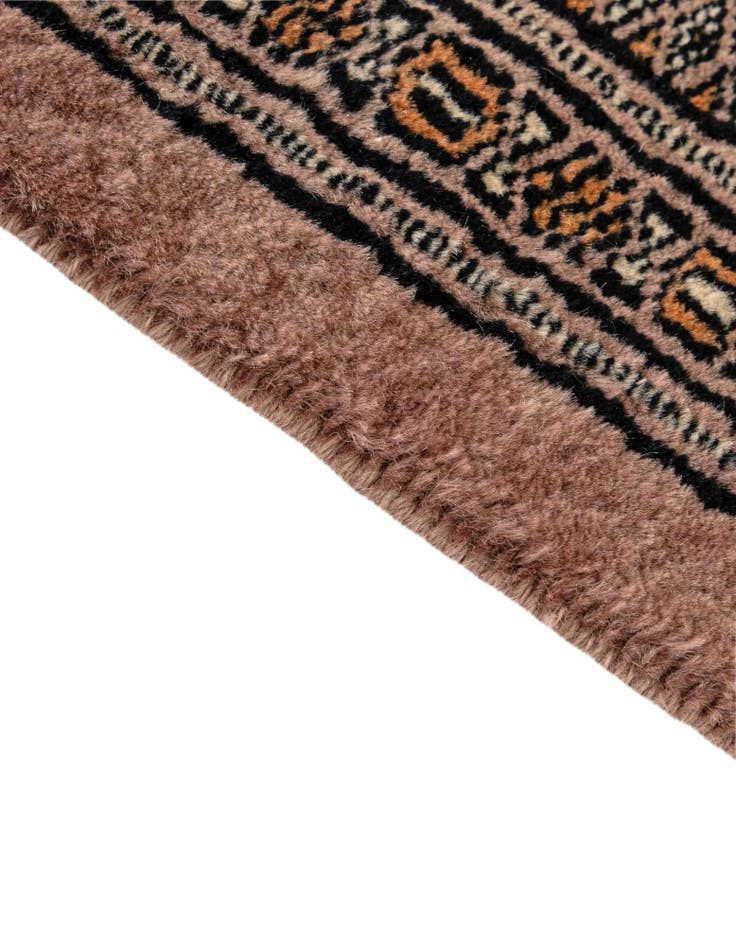 Detail image of  4' 2 x 5' 9  Hand Knotted Bokhara Wool Rug