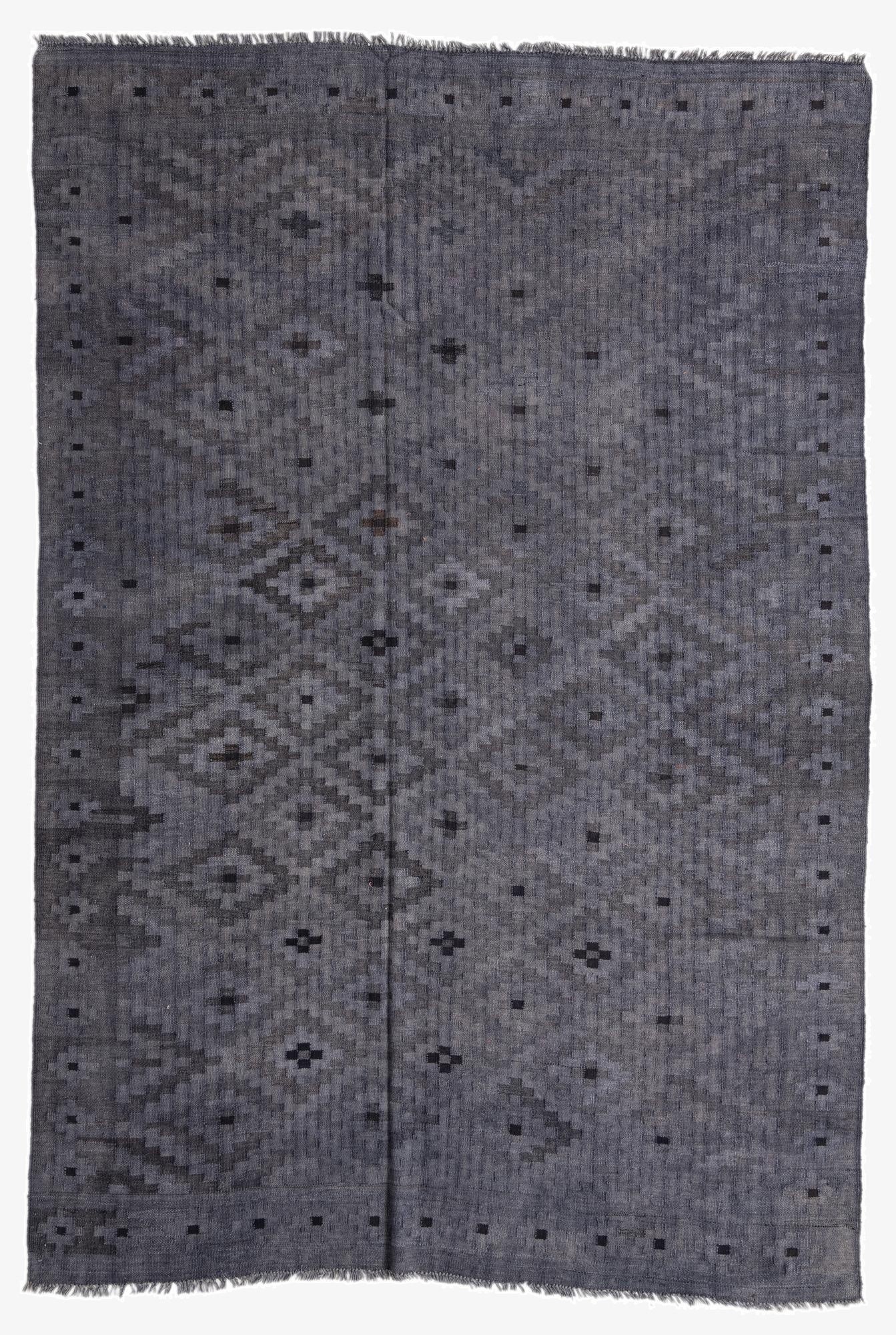  6' 5 x 9' 7  Hand Woven Kilim Fars Rug