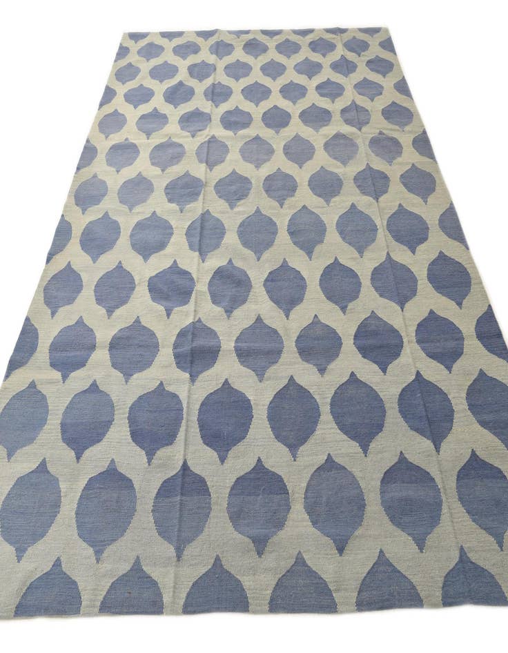 Detail image of  8' 3 x 10'  Hand Woven Kilim Modern Wool Rug