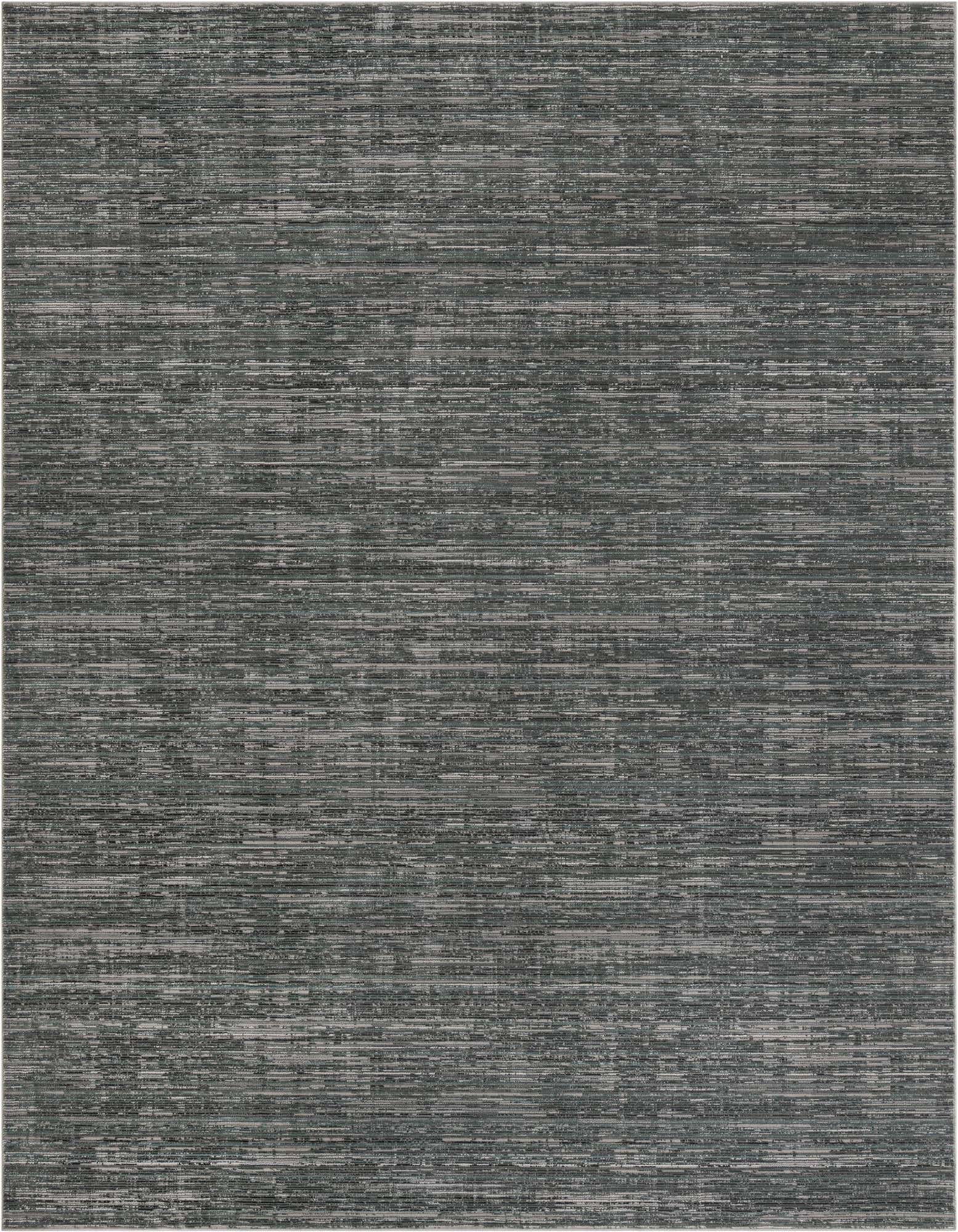 A rectangular 8x10 indoor rug featuring a textured, abstract pattern in varying shades of blue and gray.