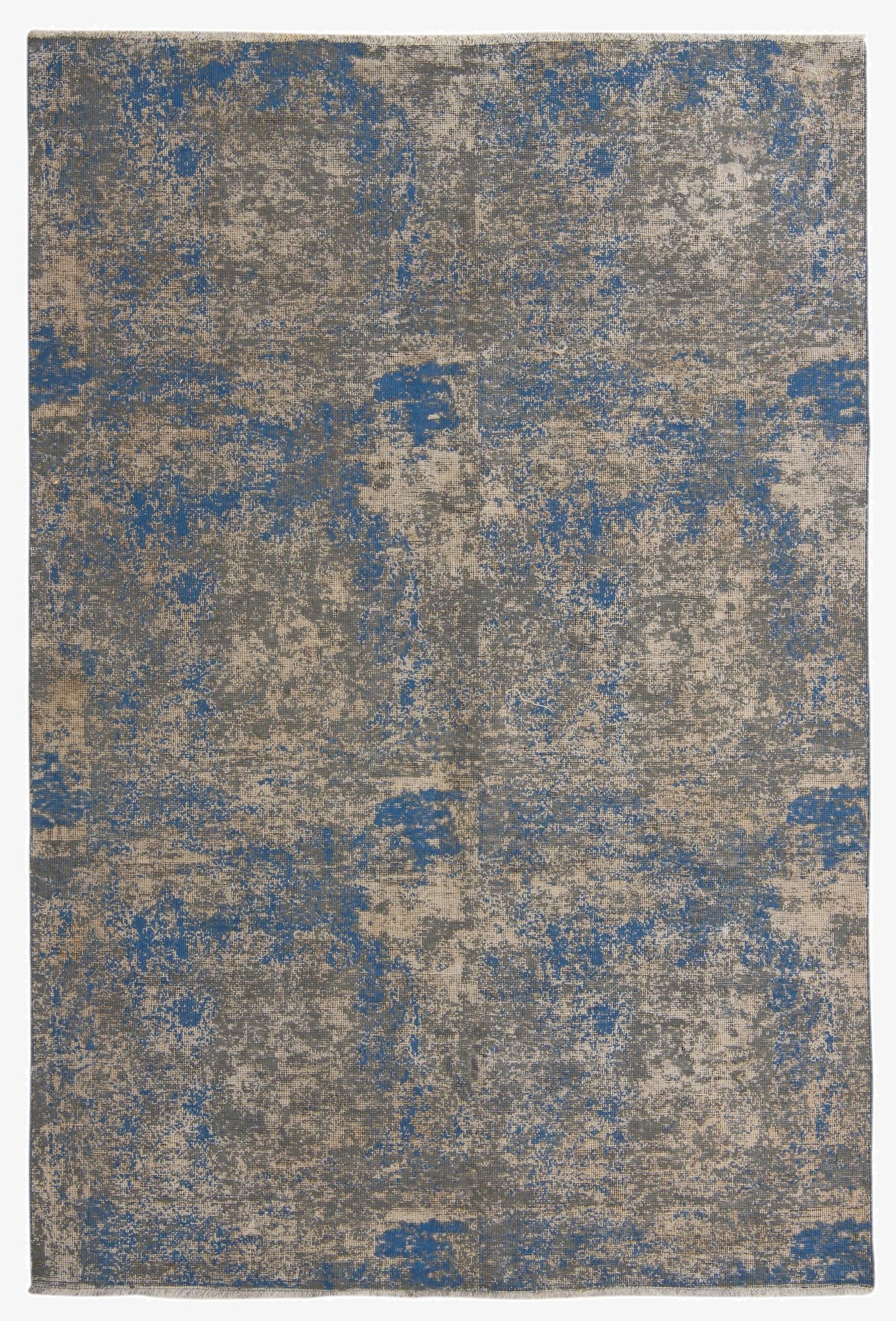  6' x 8' 9  Hand Knotted Ultra Vintage Persian Wool Rug