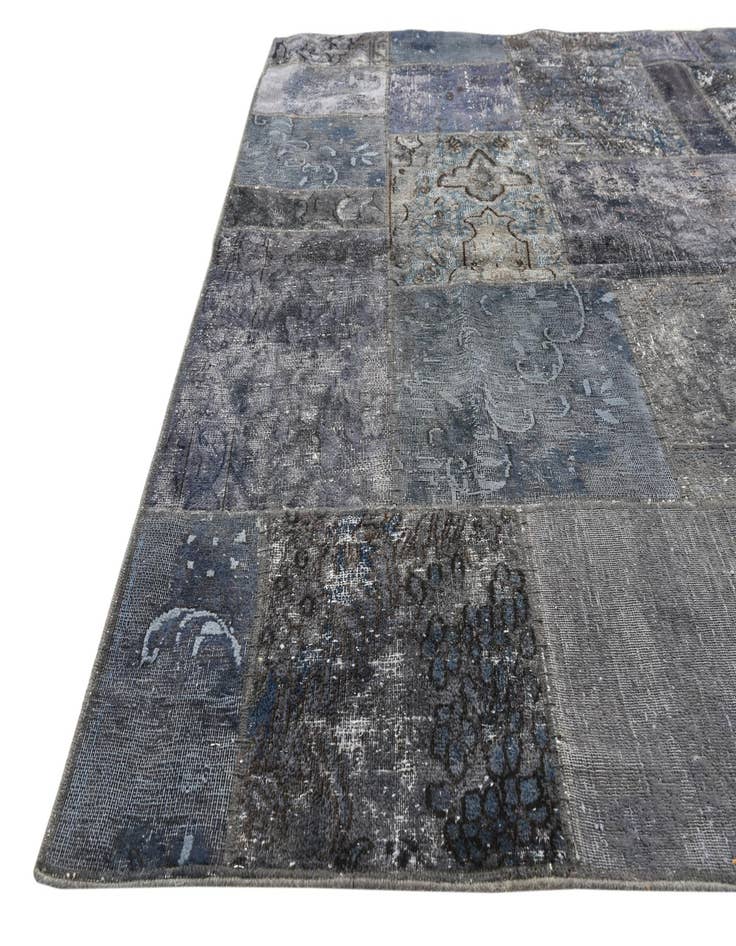 Detail image of  5' x 6' 7  Hand Knotted Ultra Vintage Persian Wool Square Rug