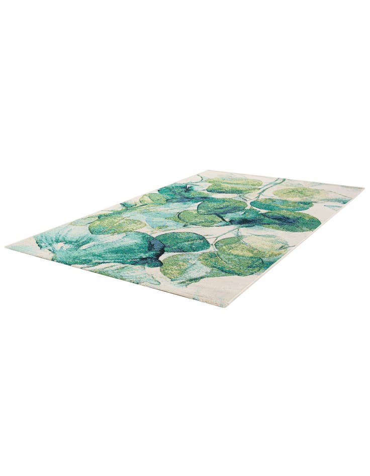 Detail image of  3' 3 x 5' 3  Washable Botanical Indoor / Outdoor Rug