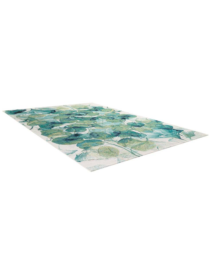 Detail image of  7' 10 x 11'  Washable Botanical Indoor / Outdoor Rug