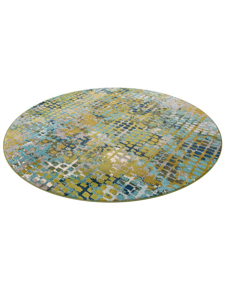 Detail image of  8' x 8'  Washable Theia Round Rug