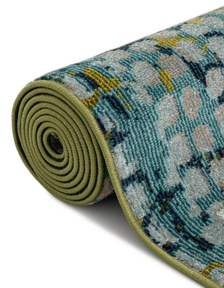 Detail image of  6' x 6'  Washable Theia Round Rug