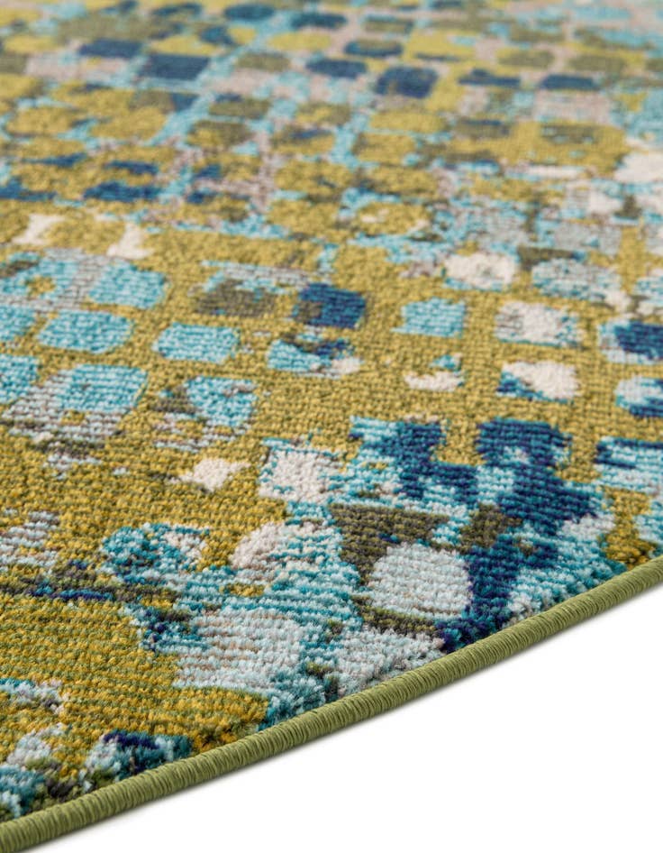 Detail image of  6' x 6'  Washable Theia Round Rug