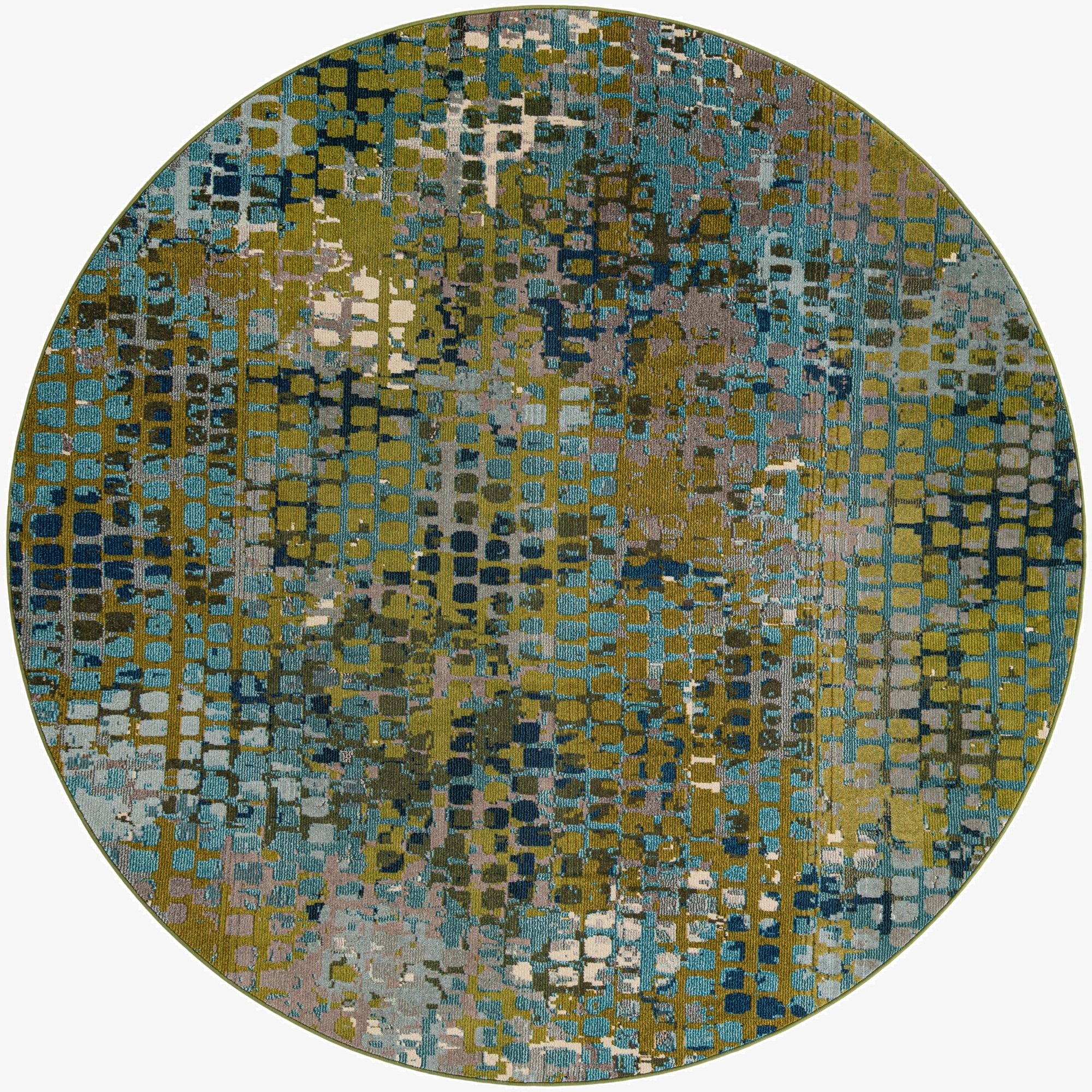  8' x 8'  Washable Theia Round Rug