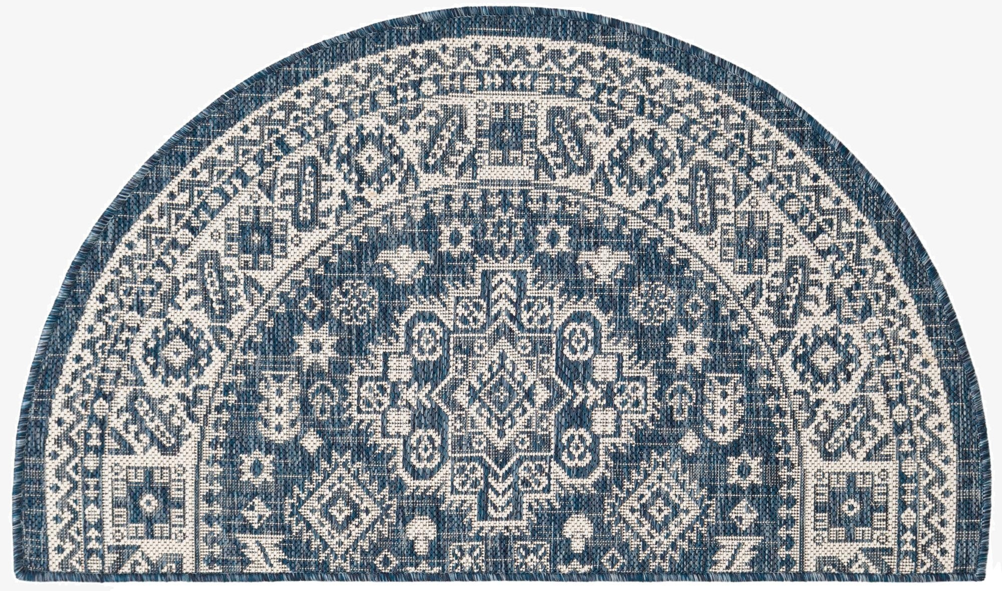  2' 2 x 3' 7  Washable Aztec Indoor / Outdoor Hearth Rug