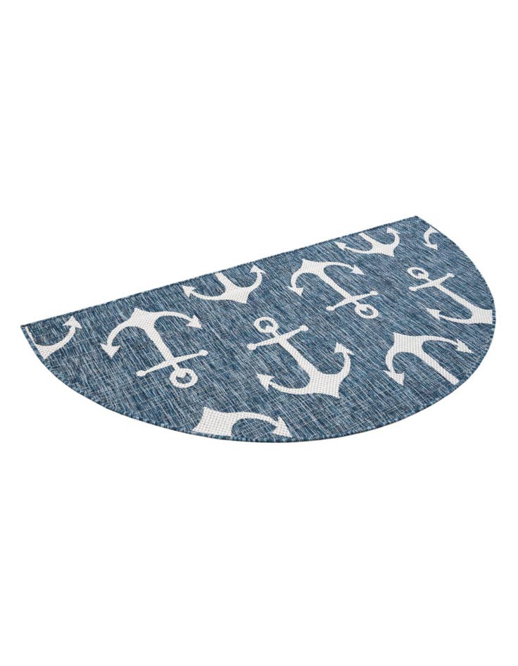 Detail image of  3' x 6'  Washable Coastal Indoor / Outdoor Hearth Rug